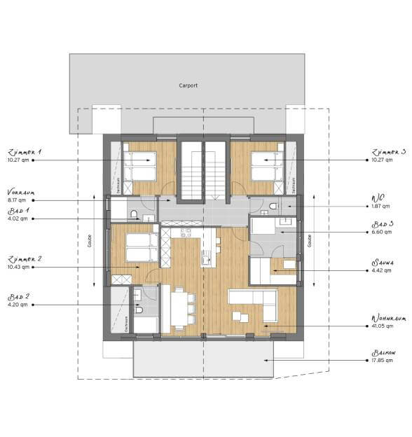 Grundriss Dachgeschoss
