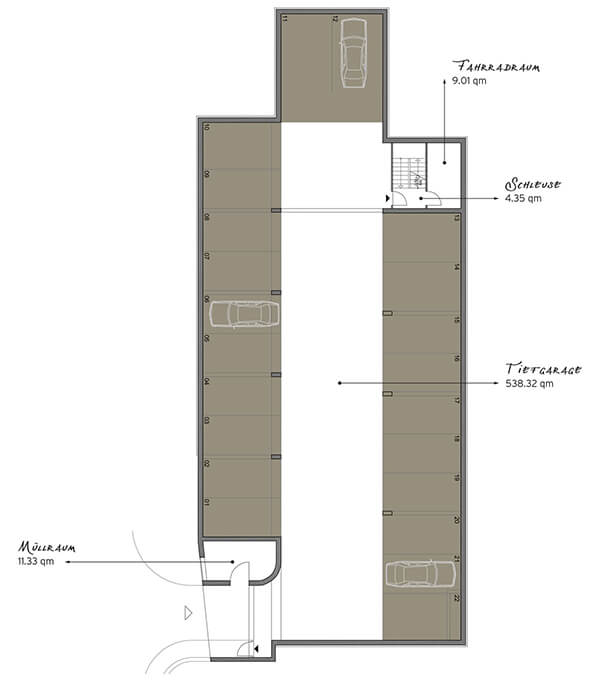 Grundriss Garage