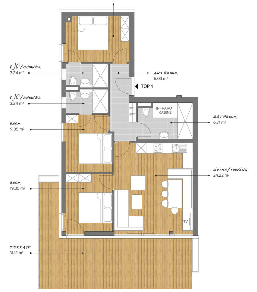 Floor plan unit 1
