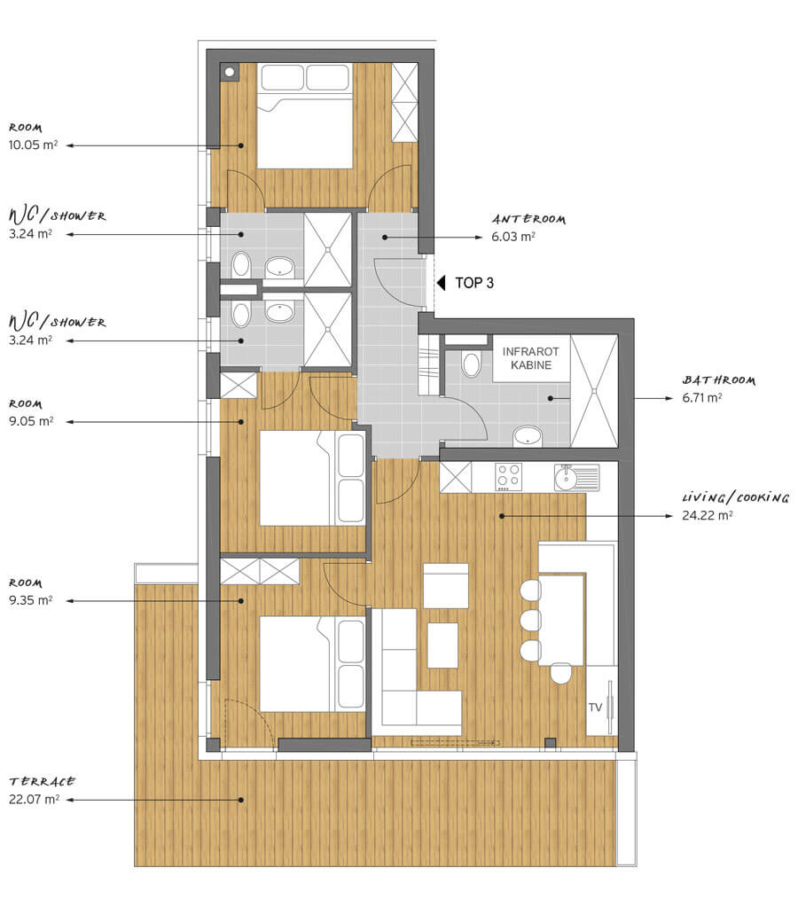 Floor plan unit 3