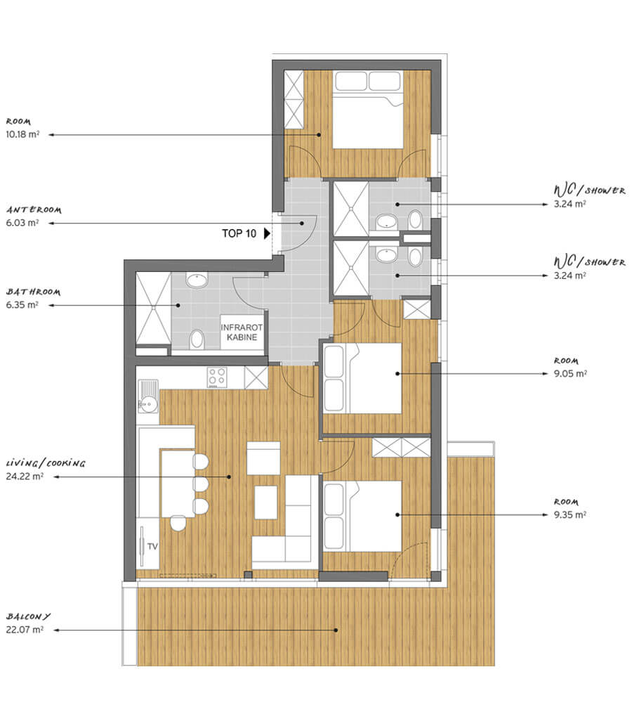 Floor plan unit 10